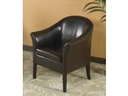 Armen Living 1404 Brown Leather Club Chair