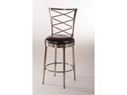 Hillsdale Harlow Swivel Stool in Antique Pewter 26 Inch