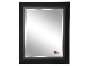 Rayne Attractive Matte Black Wall Mirror 21.5 W x 25.5 H