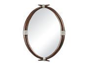 Sterling Industries 114 20 Ludville Antler Mirror w Silver Rope Accents