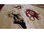 Casual Living Katherine Floral Waves Rug Red 8 x 5