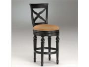 Hillsdale Northern Heights Swivel Counter Stool in Black Honey