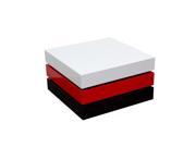 Diamond Sofa Tri Color Cocktail with Rotating Sections with Storage in White Red
