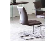 Diamond Sofa 2 Pack Spring Back Dining Chairs in Chocolate