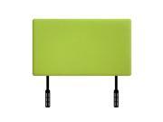 Kidz World Designer Twin Upholstered Headboard In Lime Green Suede