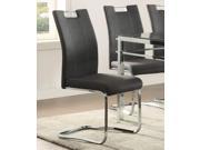 Homelegance Watt Side Chair In Dark Grey Fabric [Set of 2]