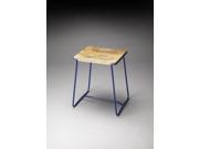 Butler Butler Loft Parrish Stool In Wood And Metal In Blue