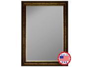 Hitchcock Butterfield Austrian Stepped Mahogany Silver Trim Framed Wall Mirror 8