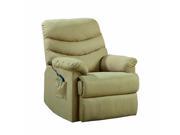 Elevated Collection Power Lift Recliner Chair in Khaki by Homelegance