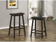 Monarch Specialties Cappuccino Saddle Seat Barstools I 1535 36 24 Inch [Set of