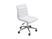 Pastel Hawthorne Office Chair Chrome Aluminum Pu Ivory