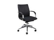 Pastel Josephina Office Chair Chrome Aluminum Pu Black