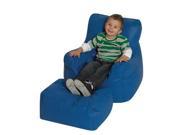 Children s Factory Cozy Chair Ottoman Blue