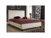 Modus Mambo Upholstered Low Profile Panel Bed in Ivory Full