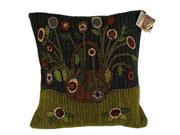 Homespice Whimsy Hand Applique Square Pillow