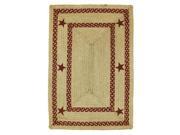 Homespice Jute Braided Rugs Texas Rectangle Rug In Red 20X30 Inches