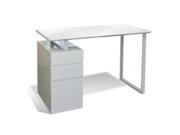 Jesper 200 Study Desk With Drawers In White