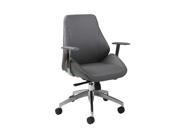 Pastel Isobella Office Chair Chrome Aluminum Pu Grey