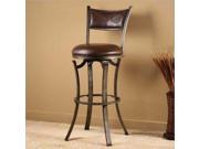 Hillsdale Drummond Swivel Counter Stool in Rubbed Pewter