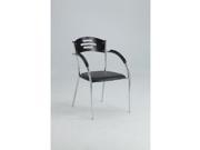 Chintaly Yolanda Solid Rubber Wood Side Chair In Black [Set of 4]