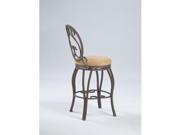 Chintaly 0745 Memory Return Swivel Stool In Taupe Suede Bar Stool