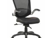 Manhattan Comfort Ergonomic Walden Office Chair in Black Pu Leather