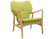 Modway Heed Lounge Chair In Birch And Green