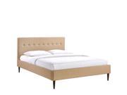 Modway Stacy Queen Bed Frame In Cafe