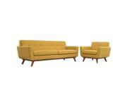 Modway Engage Armchair And Sofa Set Of 2 In Citrus