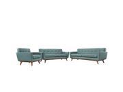 Modway Engage Sofa Loveseat And Armchair Set Of 3 In Laguna