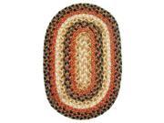 Homespice Russet Braided Oval Placemat 10 inch x 15 inch [Set of 2]