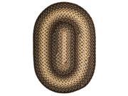 Homespice Decor 304124 Driftwood Ultra Durable Braided Rugs Oval