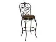 American Heritage Solace Stool in Clay w Coco Bonded Leather 30 Inch