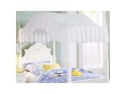 Diana Full Poster Canopy In White Finish by Standard Furniture