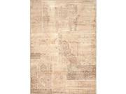 Kalora Antika Brilliant Beige Patchwork Floor Cloth Rug H290 114 170240 6 foot