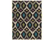Linon Trio Rug In Grey And Ivory 1.10 x 2.10 8 x 10