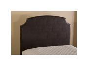 Hillsdale Lawler Headboard in Brown Faux Leather Queen With Metal Bed Frame
