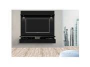 Manhattan Comfort Cabrini Theater Entertainment Center Panel in Black Holds 70