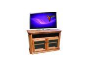 Chelsea Traditional Fluted Oak TV Console Wide with Sound Bar Opening 56 Inch