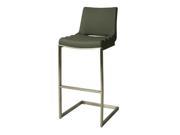 Pastel Emily Barstool in Pu Gray 30 Inch