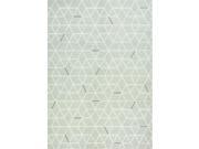 Kalora Intrigue White Brown Geometric Rug 7 foot 1 x 10 foot 1