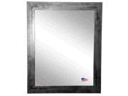 Rayne Ava Collection Black Gray Grain Wall Mirror 30.5 x 36.5
