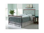 Fashion Bed Group Interlude Cherry Black Metal Bed King