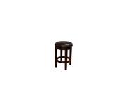 A America Parson Chair Upholstered Swivel Stool In Brown Bonded Leather 30 Inc
