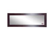 Rayne Jovie Jane Espresso Leather Double Vanity Wall Mirror 35.5 x 70.5 x 0.7