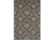 Jaipur Fables Glamourous Rectangular Rug In Iron And Beryl Green 7 foot 6 inch