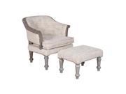 Guild Master Wing Chair And Ottoman