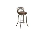 DFI Fiesole Swivel Stool In Rust With Ford Brown Fabric Counter Height