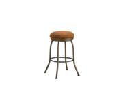 DFI Fiesole Backless Stool In Inca With Mayflower Cocoa Fabric Counter Height