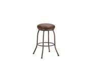DFI Fiesole Backless Stool In Rust With Ford Brown Fabric Counter Height